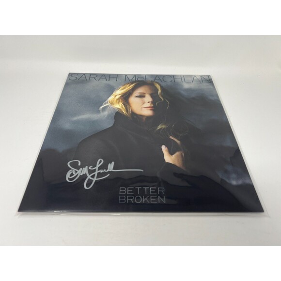 Sarah McLachlan Better Broken Signed Vinyl Sleeve Silver Autograph Record - Picture 3 of 7